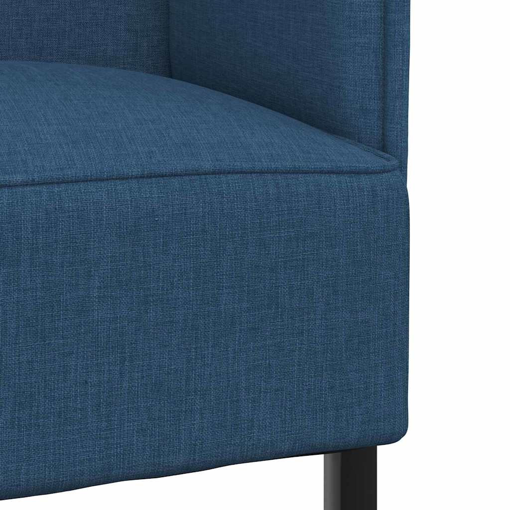 vidaXL Καναπές Υψηλής Πλάτης 101cm Μπλε ύφασμα