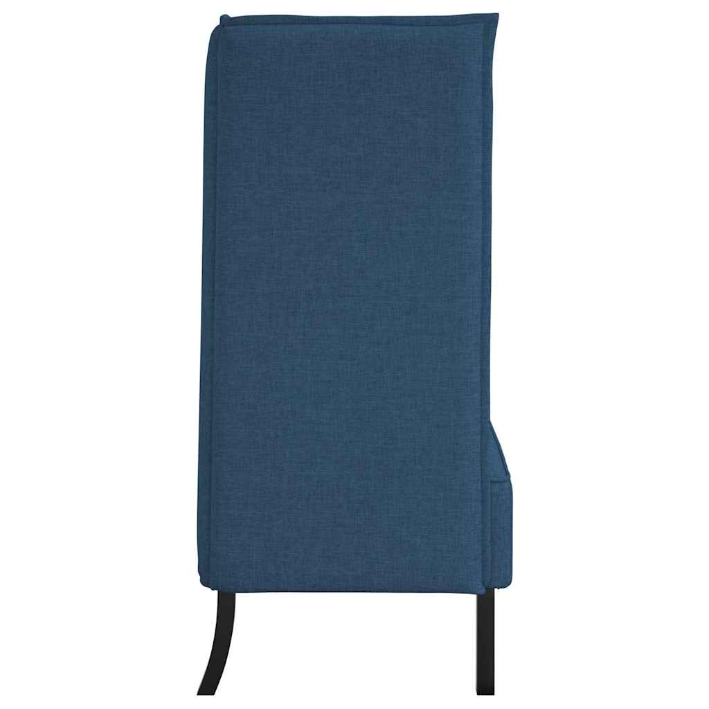 vidaXL Καναπές Υψηλής Πλάτης 101cm Μπλε ύφασμα