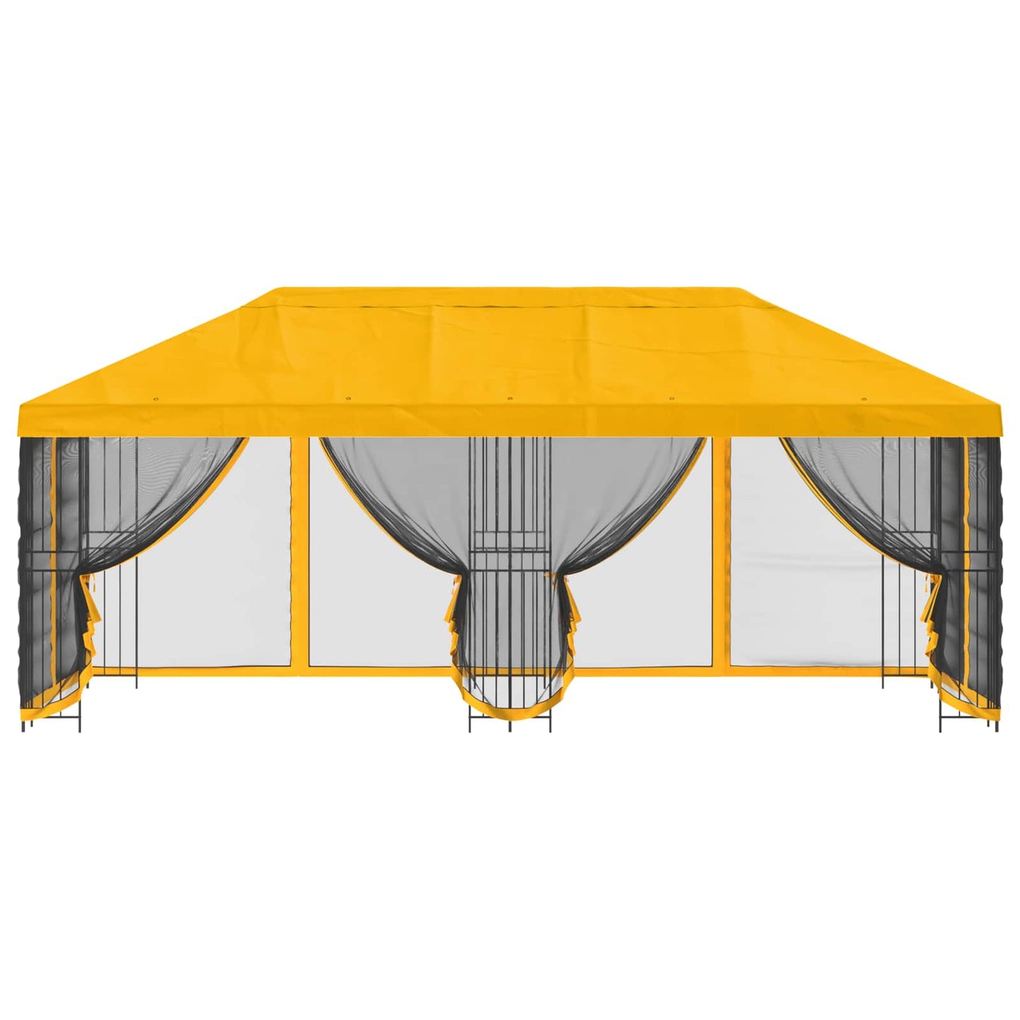 vidaXL Κιόσκι με Πλαϊνές Τοίχους 6 x 3 m Κίτρινο