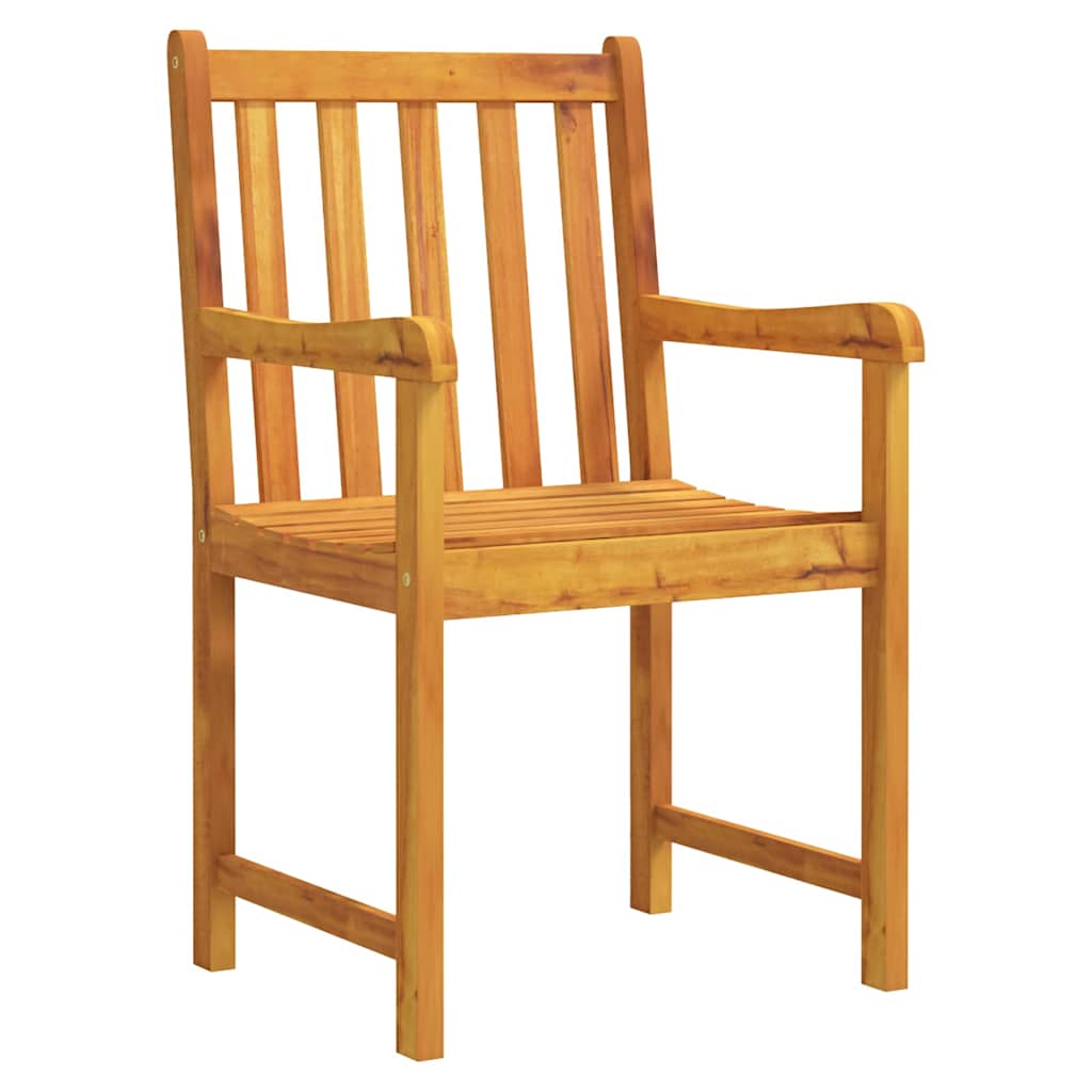 vidaXL Σέτ φαγητού για κήπο 3 pcs Καφέ Μασίφ ξύλο ακακίας