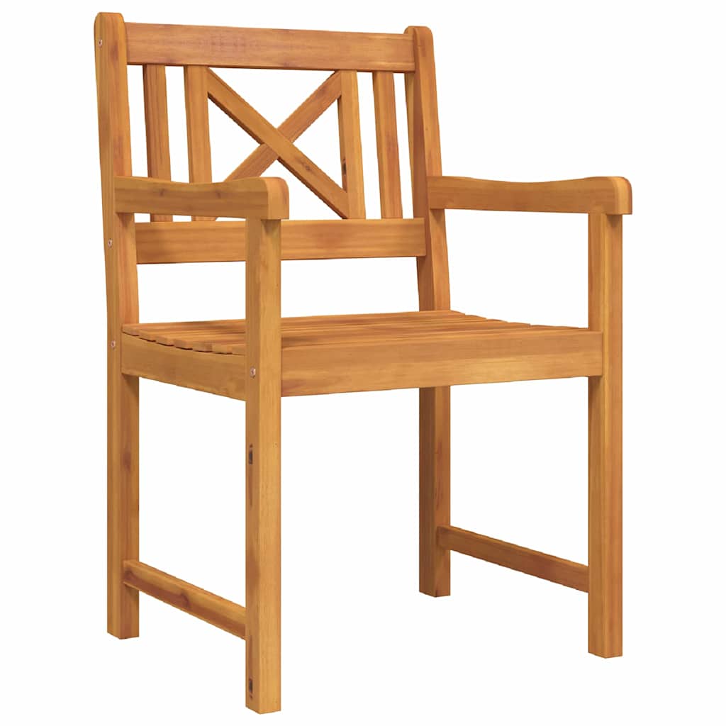 vidaXL Σέτ φαγητού για κήπο 5 pcs Καφέ Μασίφ ξύλο ακακίας