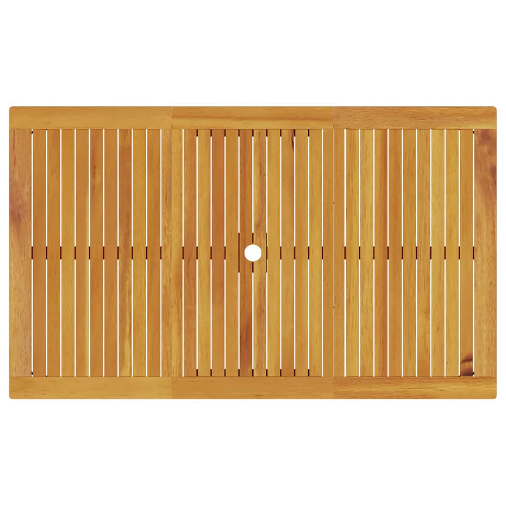 vidaXL Σέτ φαγητού για κήπο 7 pcs Καφέ Μασίφ ξύλο ακακίας