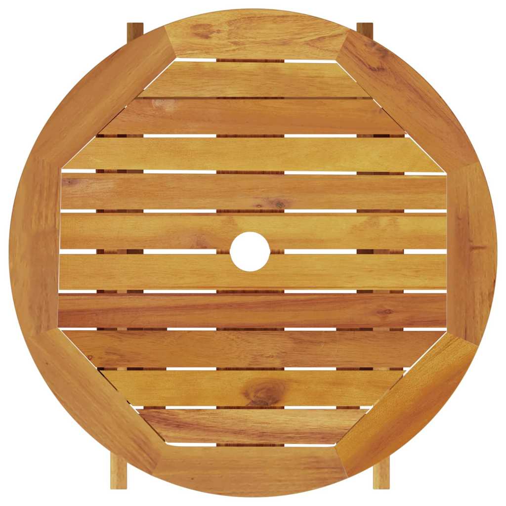 vidaXL Σετ εξωτερικών επίπλων 3 pcs Φυσικό Ξύλο 60 x 60 x 75 cm