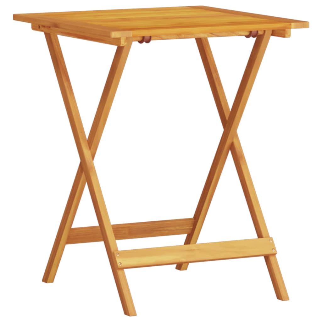 vidaXL Φορητό Σετ Μπιζερί 3 pcs Καφέ Μασίφ ξύλο ακακίας