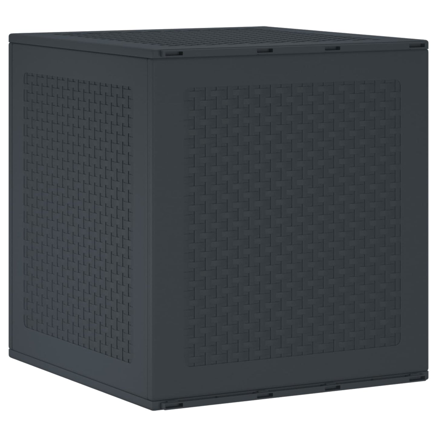vidaXL Κουτί αποθήκευσης κήπου Ανθρακί 55 x 53 x 57 εκ. Πολυπροπυλένιο