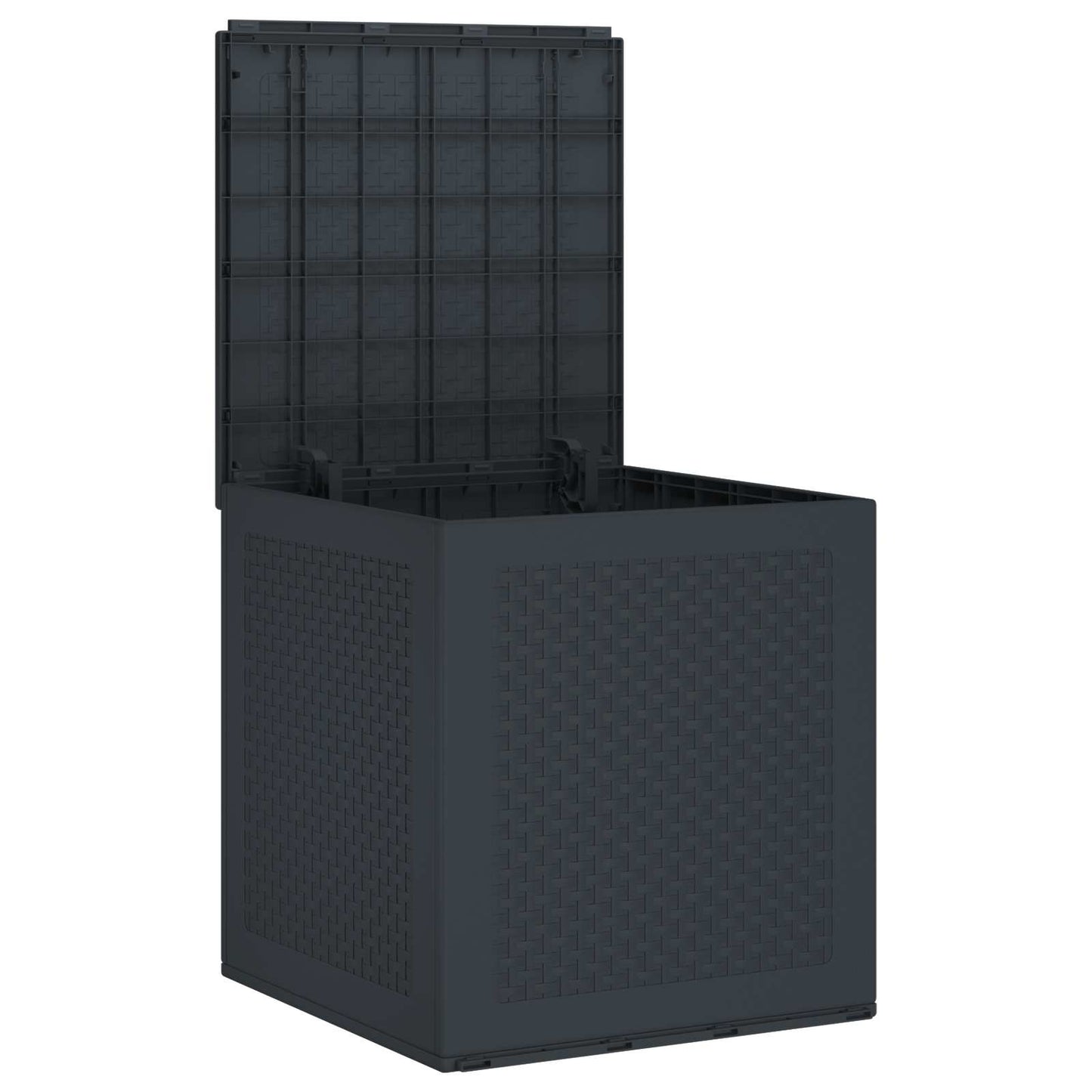 vidaXL Κουτί αποθήκευσης κήπου Ανθρακί 55 x 53 x 57 εκ. Πολυπροπυλένιο