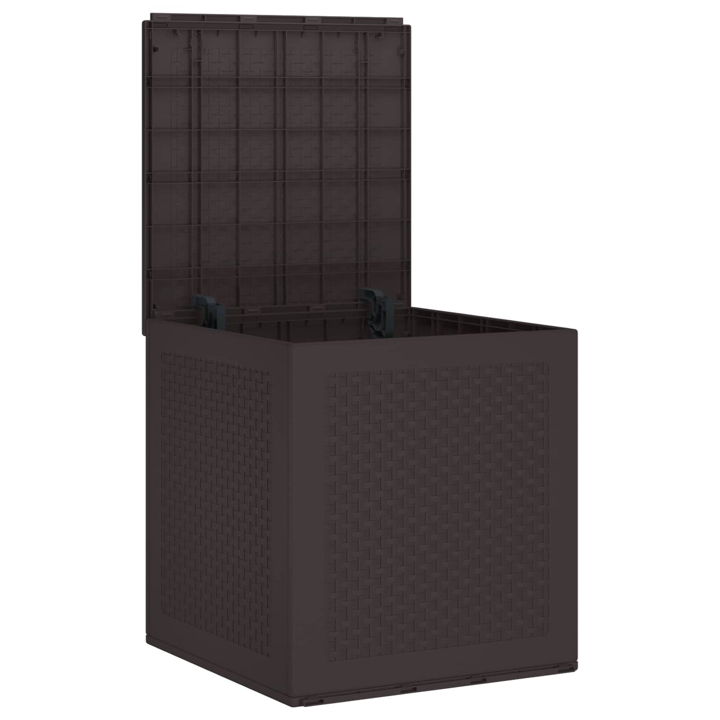 vidaXL Κουτί αποθήκευσης κήπου Καφέ 55 x 53 x 57 εκ. Πολυπροπυλένιο