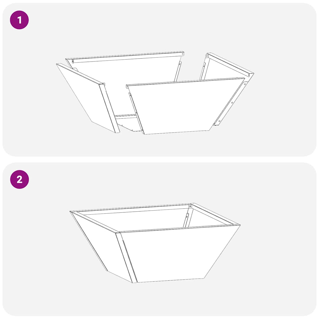 vidaXL Γλάστρα Κήπου 5 pcs Ελιά Πράσινη 35 x 35 x 15 εκ.