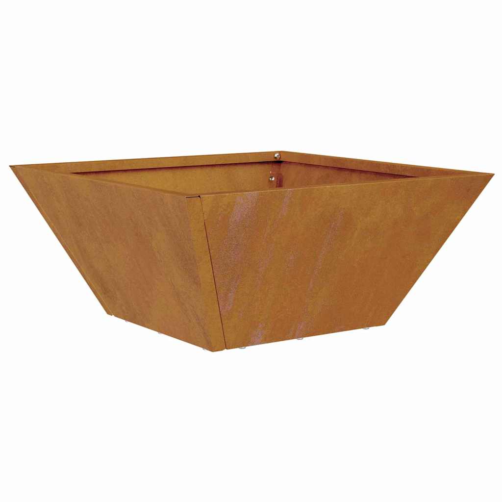 vidaXL Γλάστρα Κήπου Σκ rusty 35 x 35 x 15 εκ.