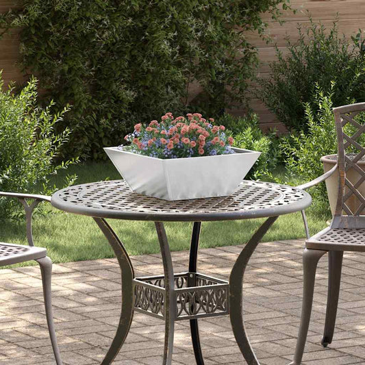 vidaXL Γλάστρα Κήπου 5 τμχ. Ασημί 40 x 40 x 15 cm Ανοξείδωτο ατσάλι
