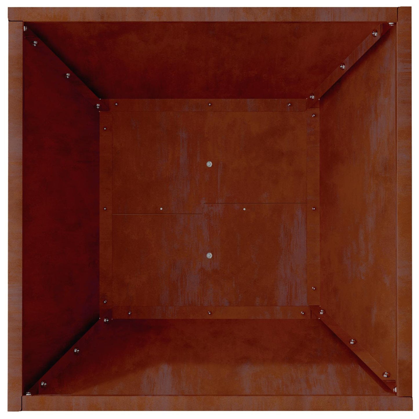 vidaXL Γλάστρα Κήπου Σκ rusty 40 x 40 x 15 cm