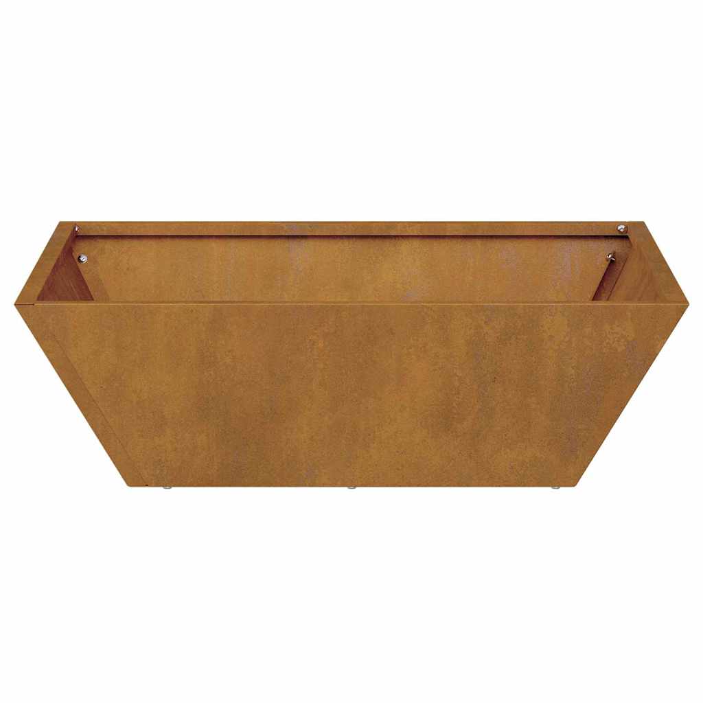 vidaXL Γλάστρα Κήπου 5 pcs Σκ rusty 50 x 50 x 15 cm