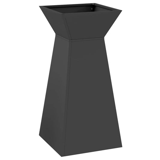 vidaXL Γλάστρα Πυλώνας Μαύρο 35 x 35 x 73 εκ.