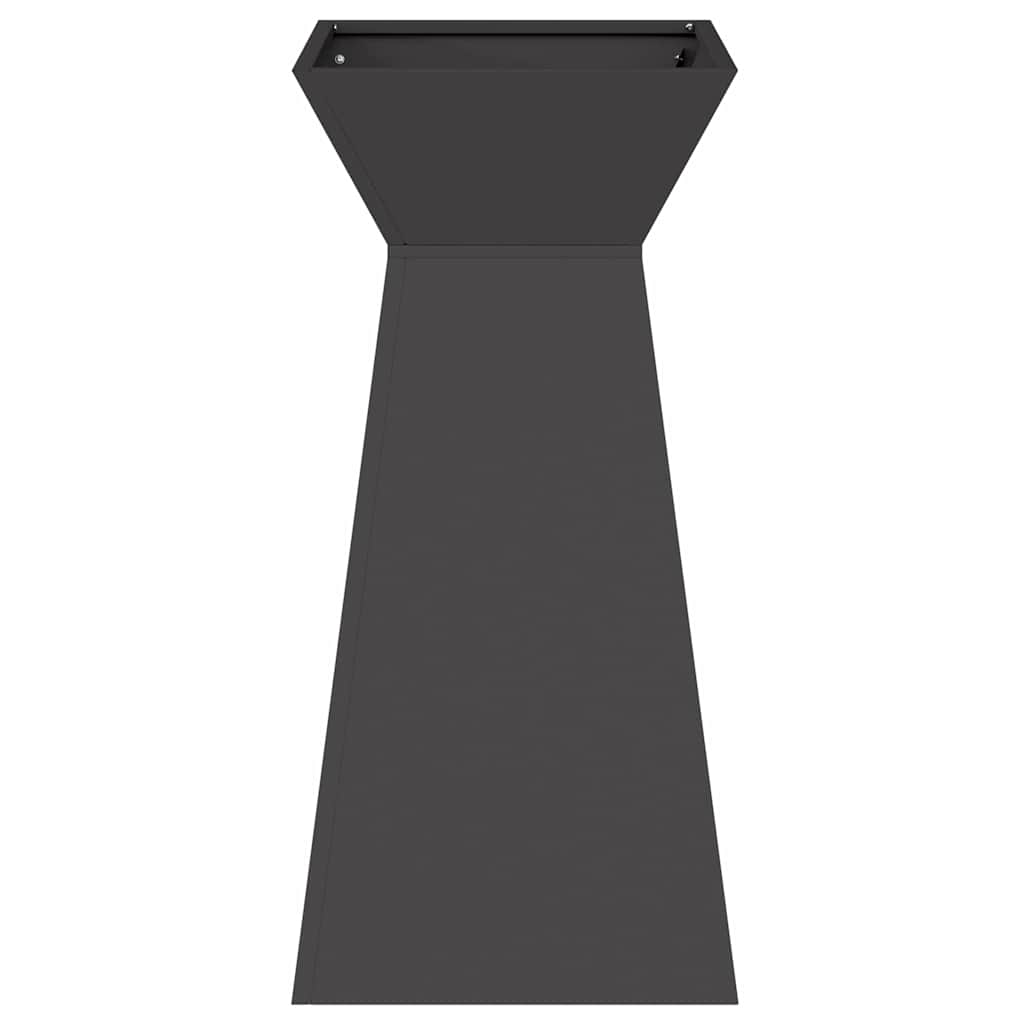 vidaXL Γλάστρα Πυλώνας Μαύρο 35 x 35 x 73 εκ.