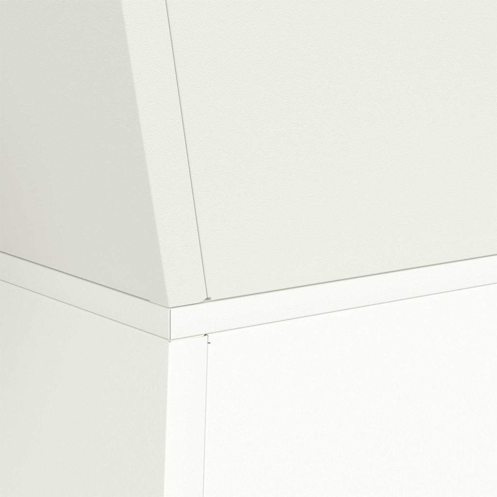 vidaXL Γλάστρα Πυλώνας 2 pcs Λευκό 35 x 35 x 73 εκ.