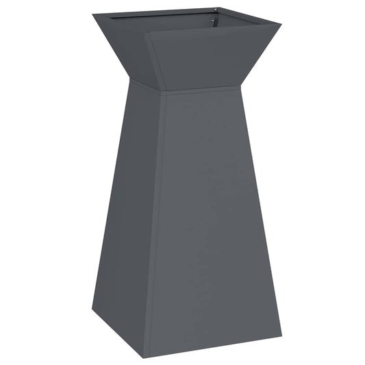 vidaXL Γλάστρα Πυλώνας Ανθρακί 35 x 35 x 73 εκ.