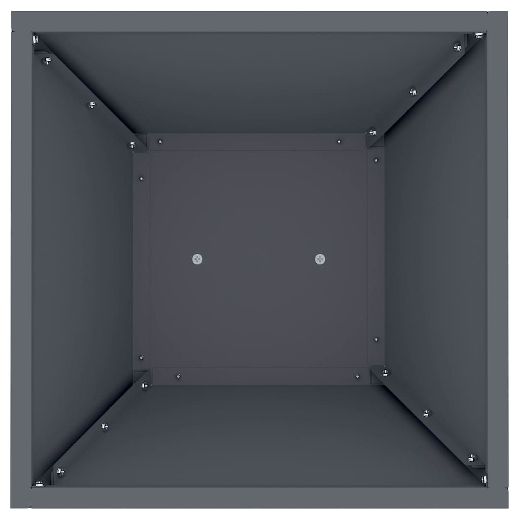 vidaXL Γλάστρα Πυλώνας Ανθρακί 35 x 35 x 73 εκ.