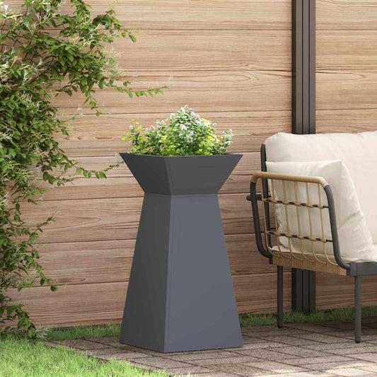 vidaXL Γλάστρα Πυλώνας 2 pcs Ανθρακί 35 x 35 x 73 εκ.