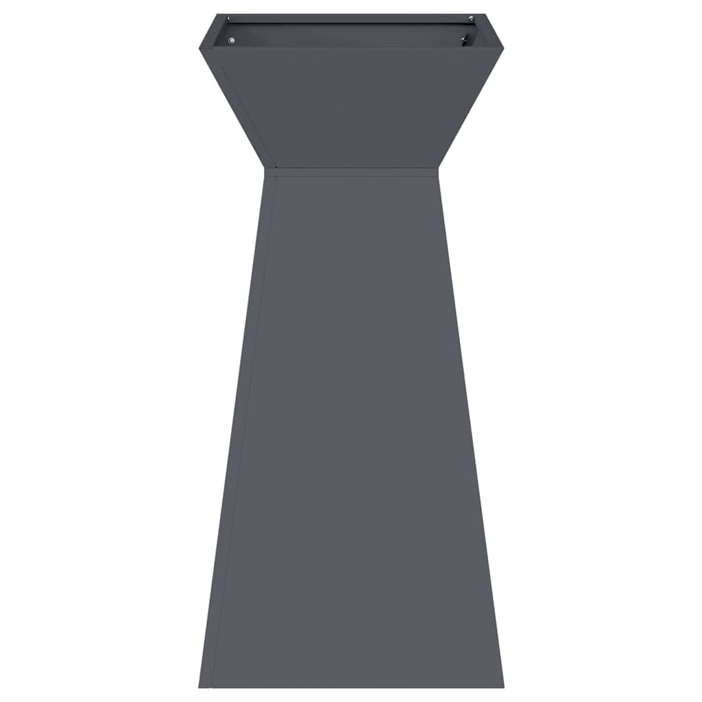 vidaXL Γλάστρα Πυλώνας 2 pcs Ανθρακί 35 x 35 x 73 εκ.