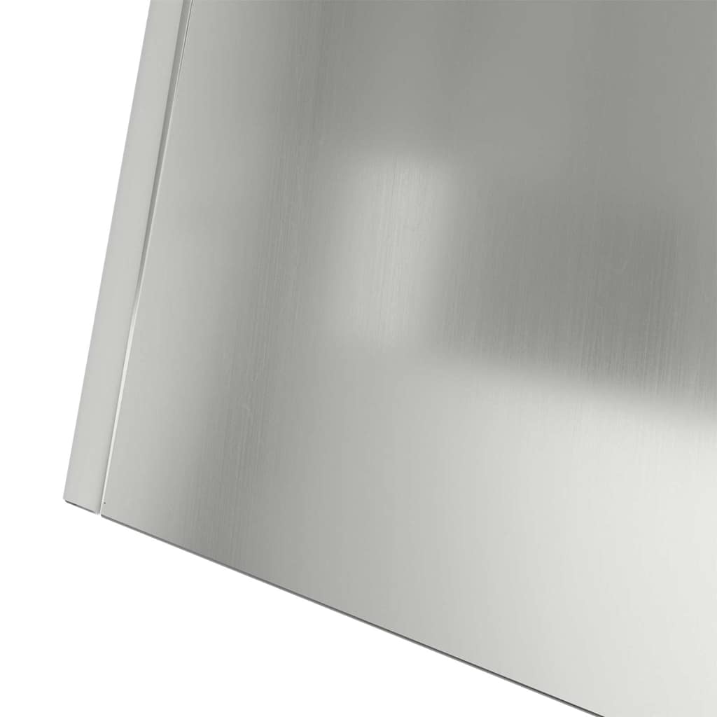 vidaXL Γλάστρα Πυλώνας 2 pcs Ασημί 35 x 35 x 73 εκ.