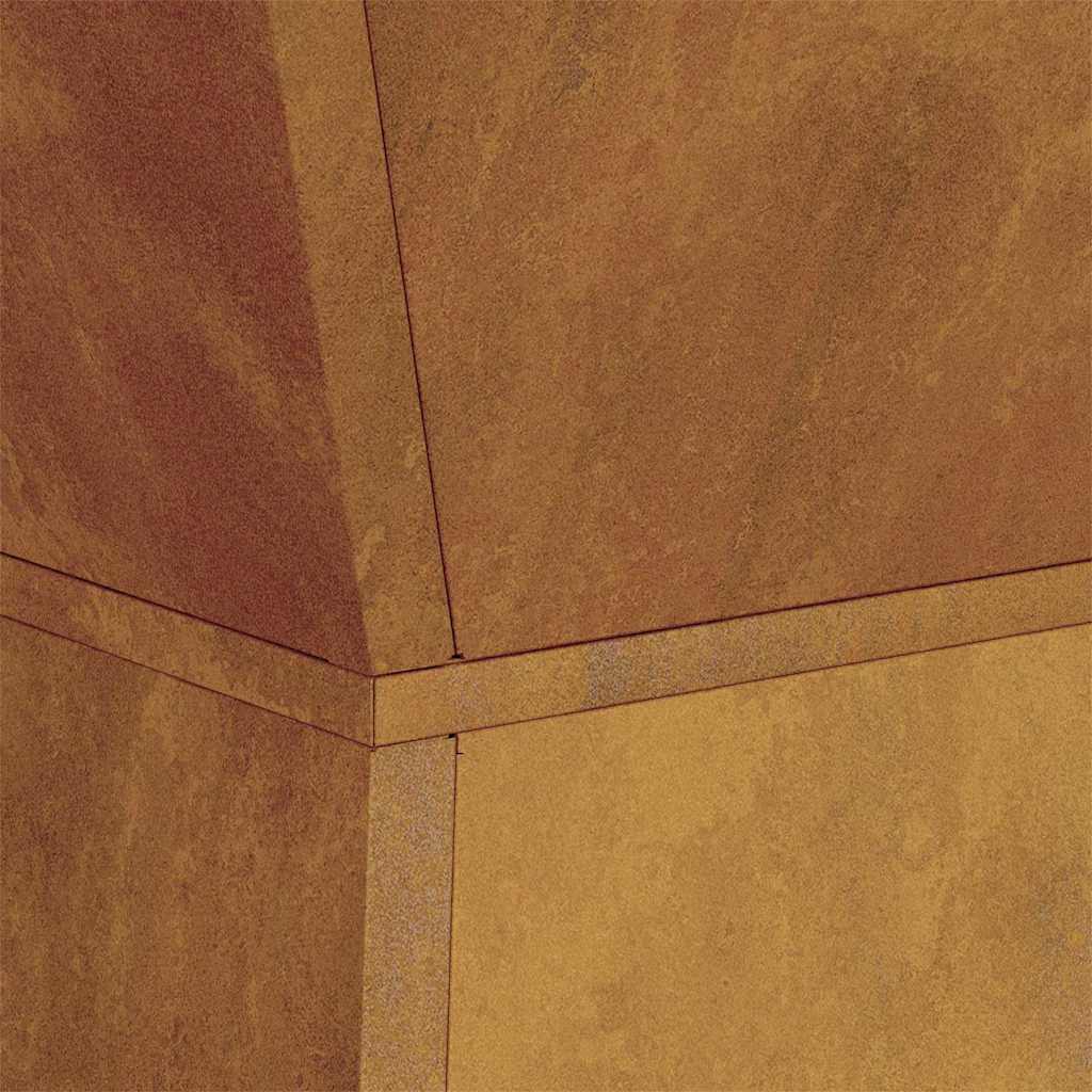 vidaXL Γλάστρα Πυλώνας 2 pcs Ασημί 35 x 35 x 73 εκ.