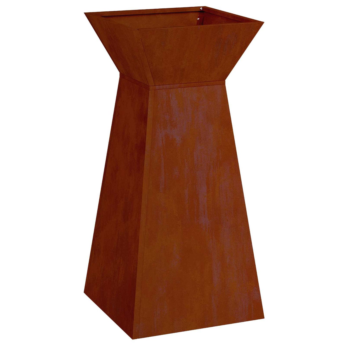 vidaXL Γλάστρα Πυλώνας 2 pcs Ασημί 35 x 35 x 73 εκ.