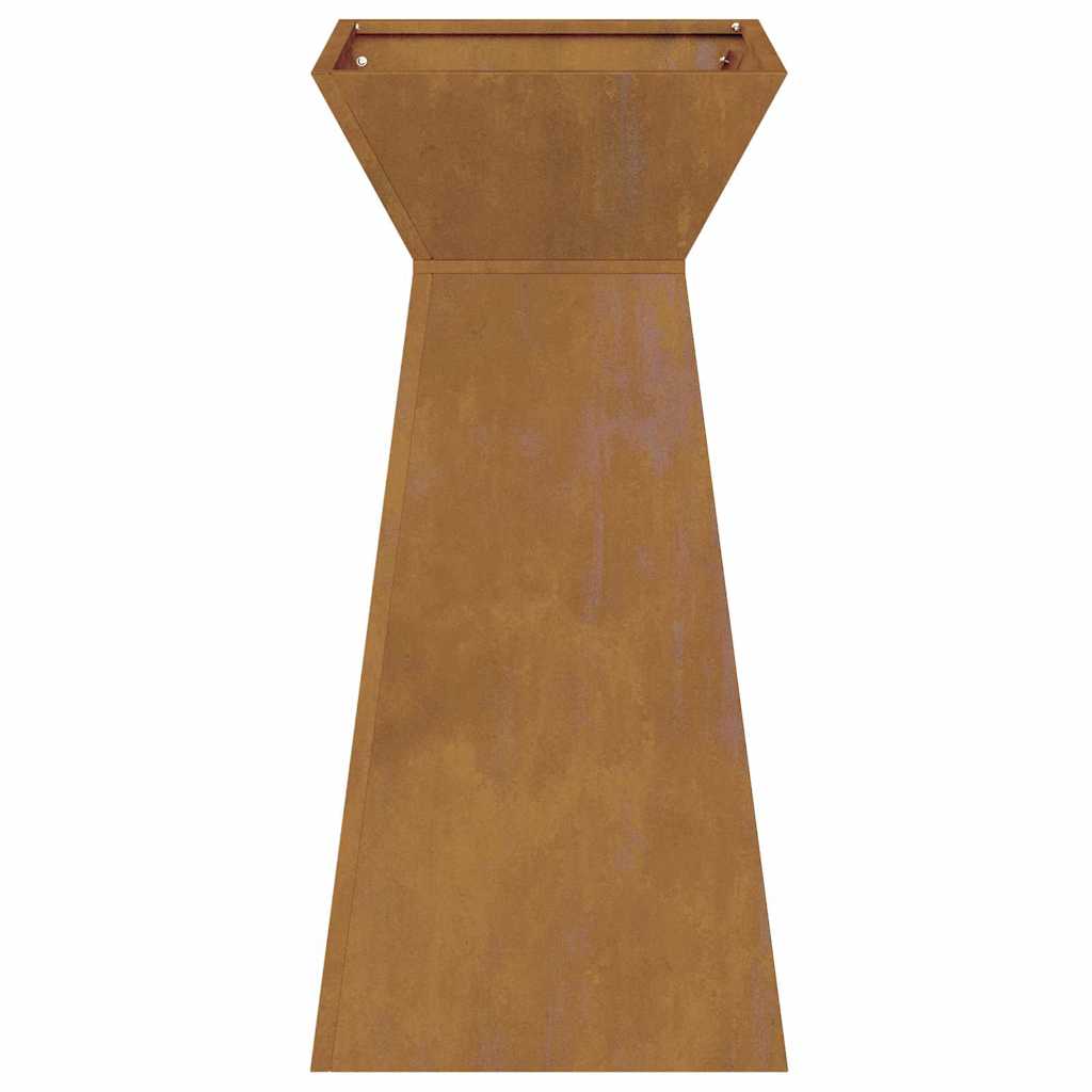 vidaXL Γλάστρα Πυλώνας 2 pcs Ασημί 35 x 35 x 73 εκ.