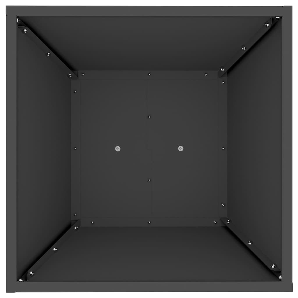 vidaXL Γλάστρα Πυλώνας Μαύρο 40 x 40 x 100 cm