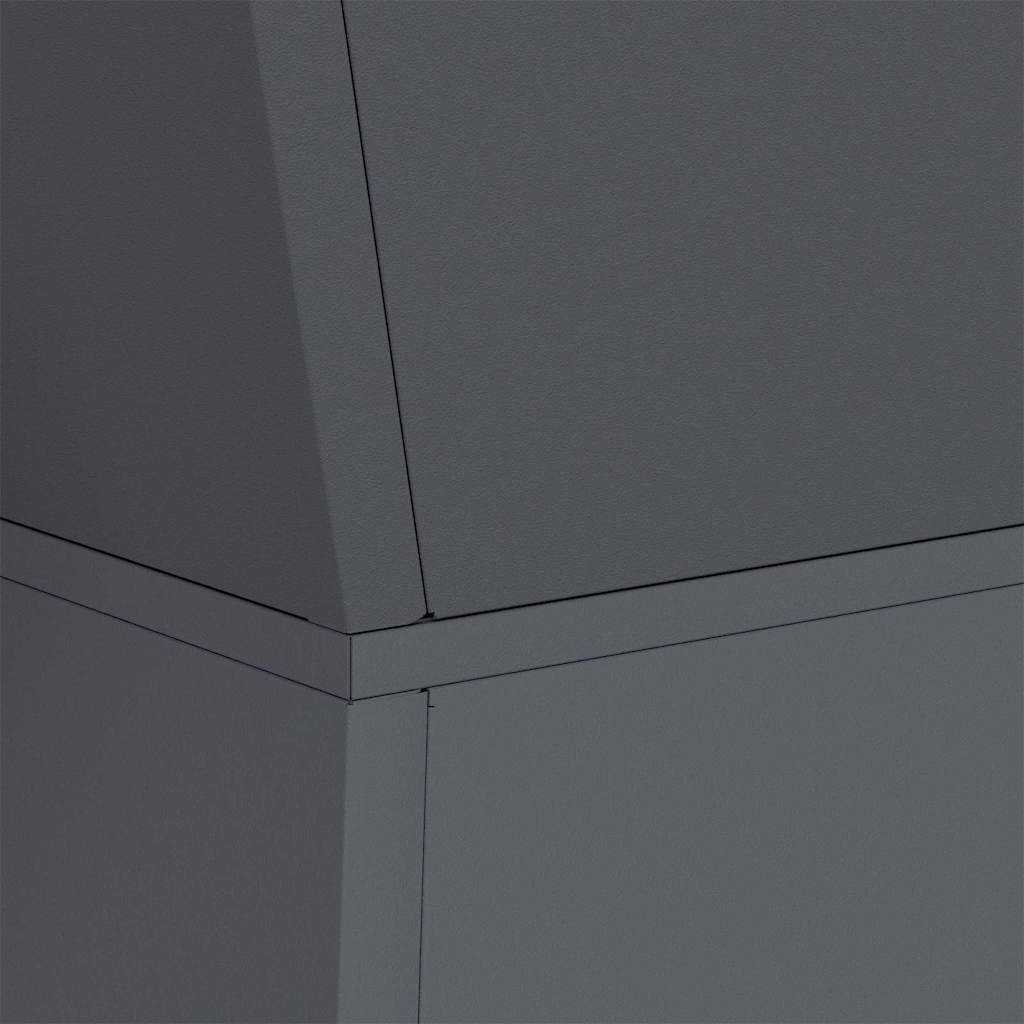 vidaXL Γλάστρα Πυλώνας Ανθρακί 40 x 40 x 100 cm