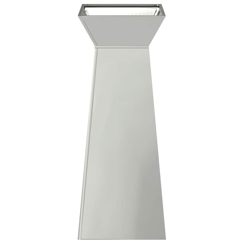 vidaXL Γλάστρα Πυλώνας Ασημί 40 x 40 x 100 cm