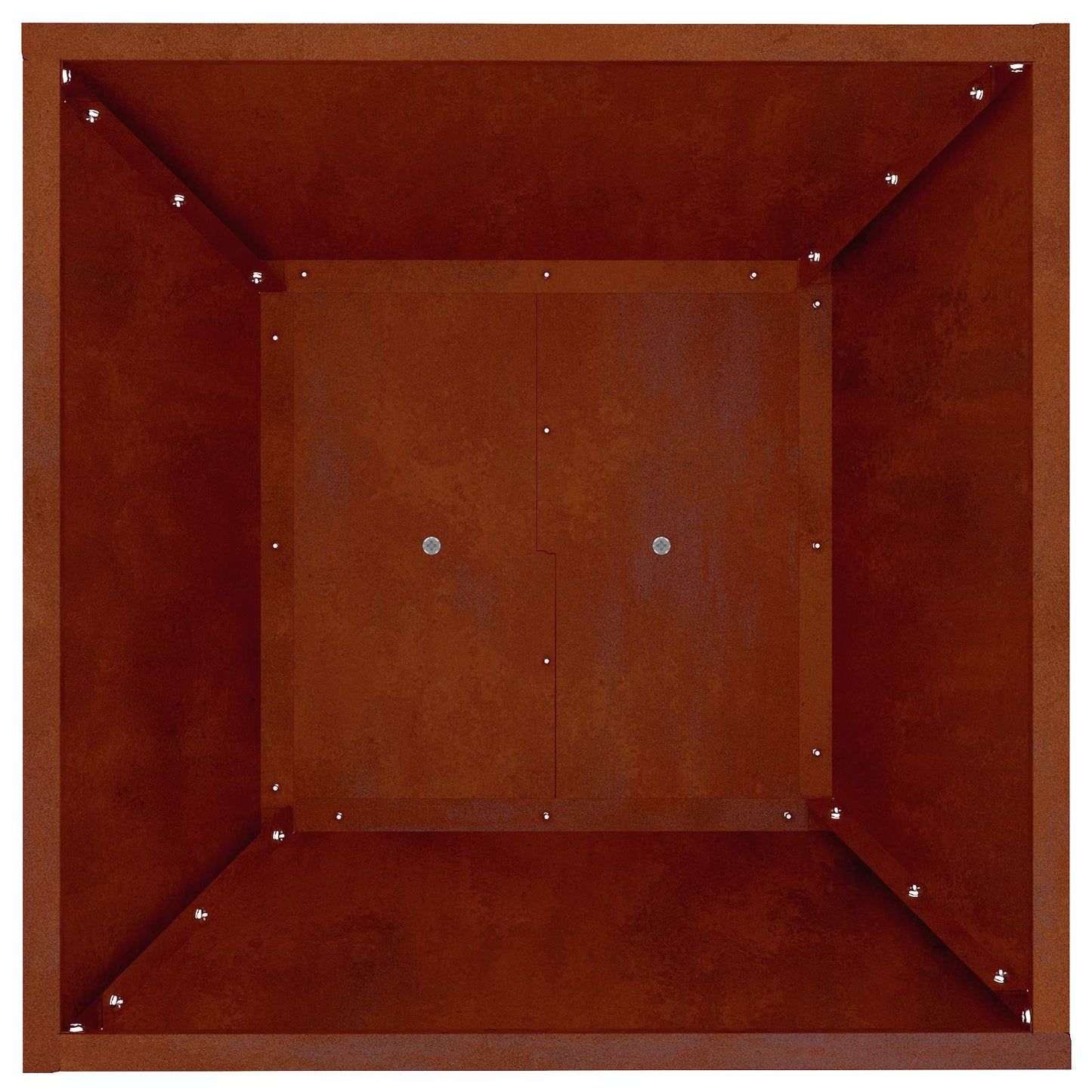 vidaXL Γλάστρα Πυλώνας Ασημί 40 x 40 x 100 cm