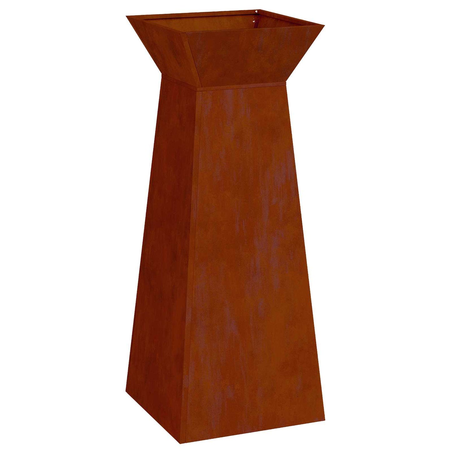 vidaXL Γλάστρα Πυλώνας 2 pcs Ασημί 40 x 40 x 100 cm