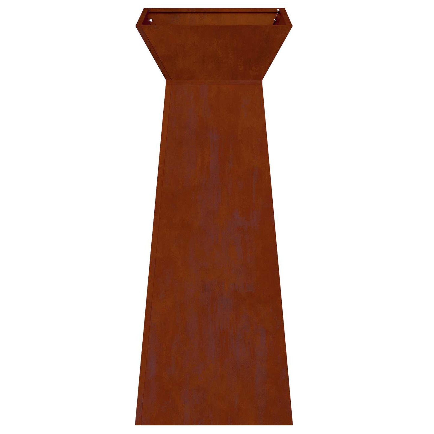 vidaXL Γλάστρα Πυλώνας 2 pcs Ασημί 40 x 40 x 100 cm