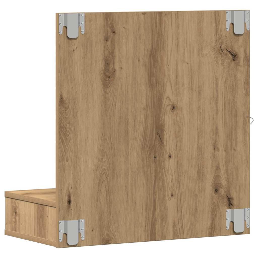 vidaXL Ντουλάπα Καθρέφτη με ράφι Artisan Oak 60 x 31,5 x 62 εκ