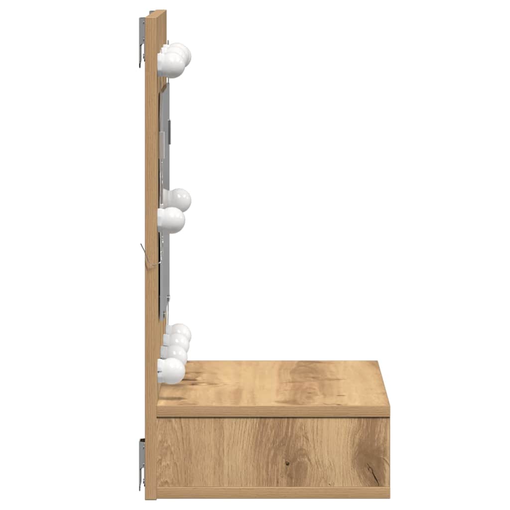 vidaXL Ντουλάπα Καθρέφτη με ράφι Artisan Oak 60 x 31,5 x 62 εκ