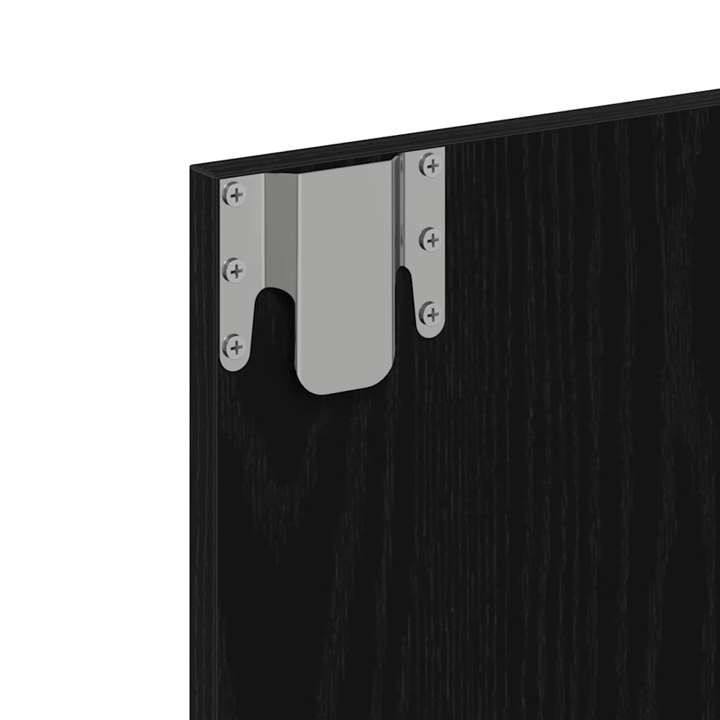 vidaXL Ντουλάπα Καθρέφτη με φώτα καθρέφτη Μαύρη Οξυά 60 x 31,5 x 62 εκ