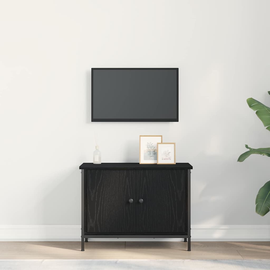 vidaXL Ντουλάπι TV Μαύρη Οξυά 60 x 35 x 45 εκ. Επεξεργασμένο ξύλο