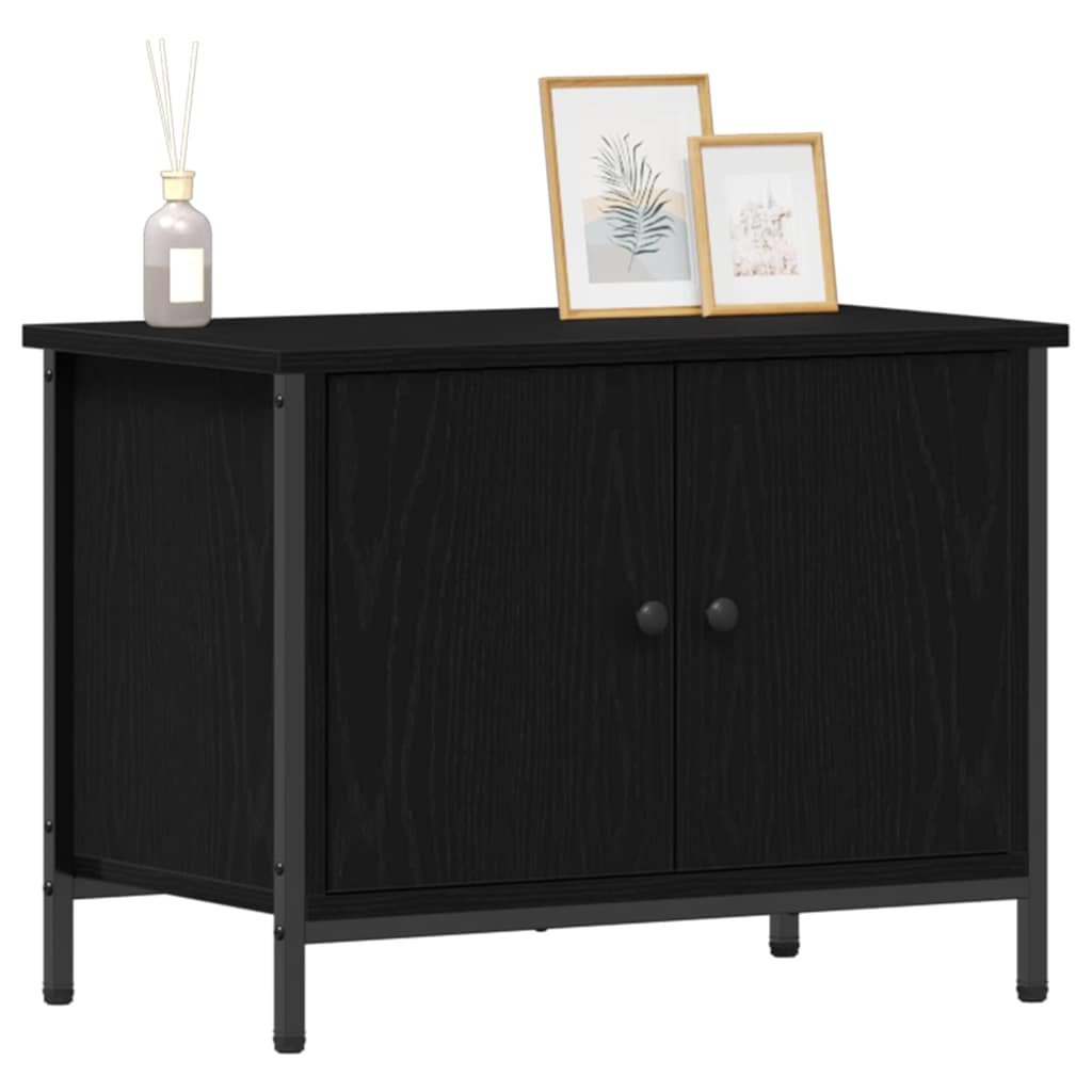 vidaXL Ντουλάπι TV Μαύρη Οξυά 60 x 35 x 45 εκ. Επεξεργασμένο ξύλο