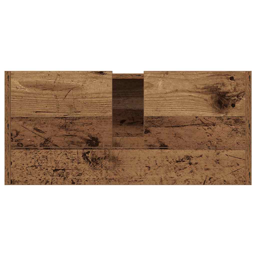 vidaXL Ντουλάπι Μπάνιου Παλιό Ξύλο 80 x 33 x 60 εκ Επεξεργασμένο ξύλο