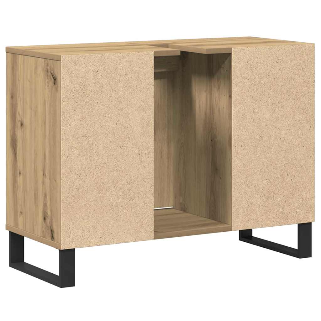 vidaXL Ντουλάπι Μπάνιου Artisan Oak 80 x 33 x 60 εκ Επεξεργασμένο ξύλο