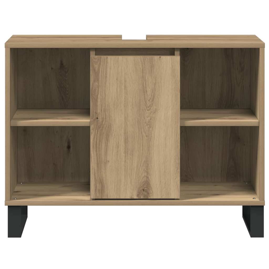 vidaXL Ντουλάπι Μπάνιου Artisan Oak 80 x 33 x 60 εκ Επεξεργασμένο ξύλο