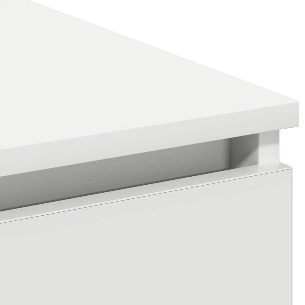 vidaXL Ντουλάπι TV με led Λευκό 180 x 38 x 49 εκ Επεξεργασμένο ξύλο