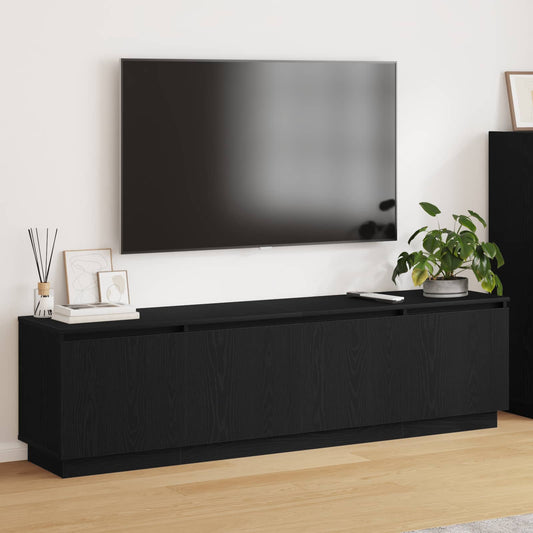 vidaXL Ντουλάπι TV Μαύρη Οξυά 180 x 38 x 49 εκ Επεξεργασμένο ξύλο