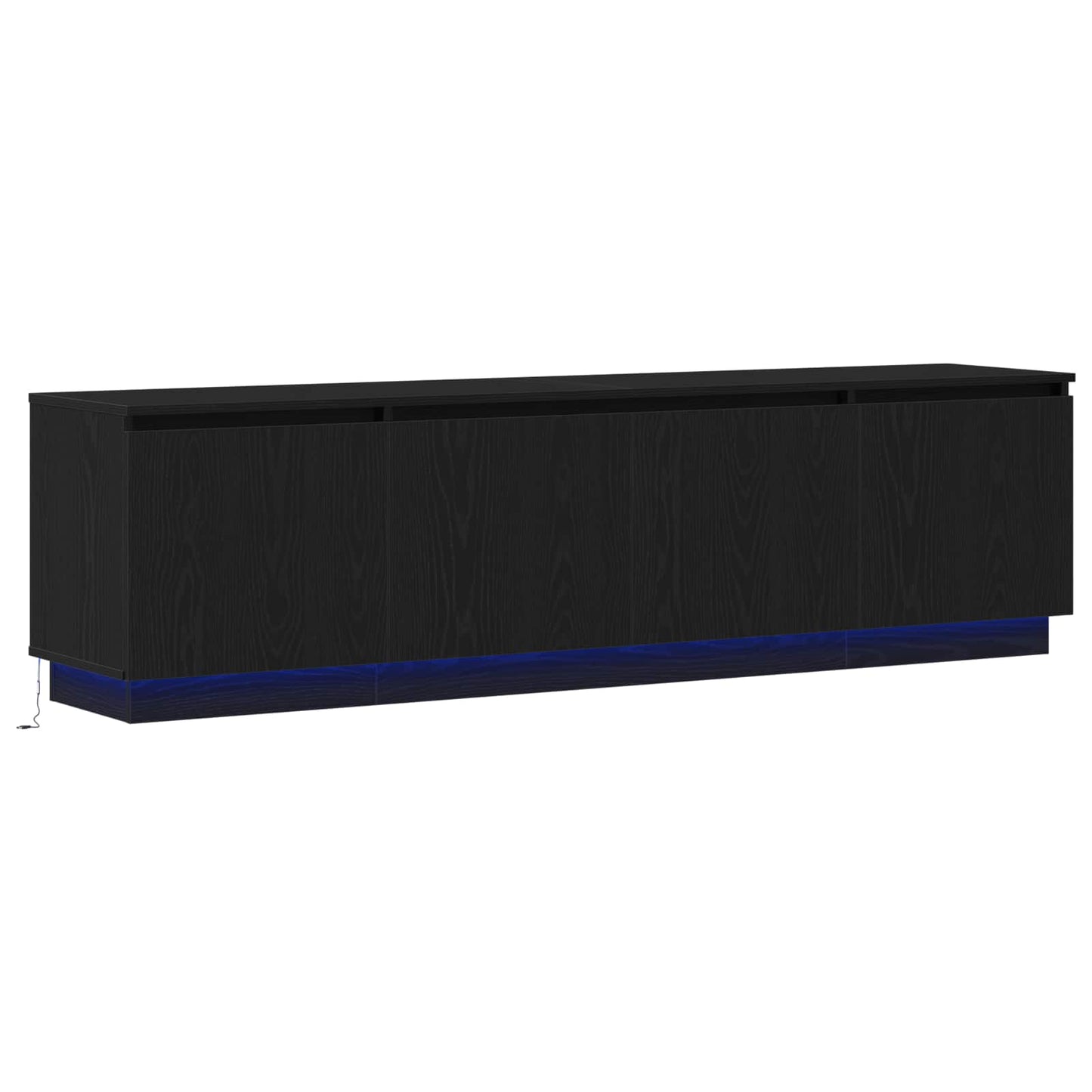vidaXL Ντουλάπι TV Μαύρη Οξυά 180 x 38 x 49 εκ Επεξεργασμένο ξύλο