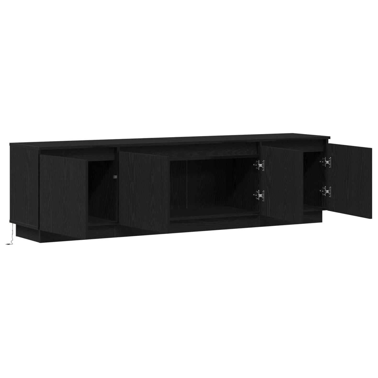 vidaXL Ντουλάπι TV Μαύρη Οξυά 180 x 38 x 49 εκ Επεξεργασμένο ξύλο