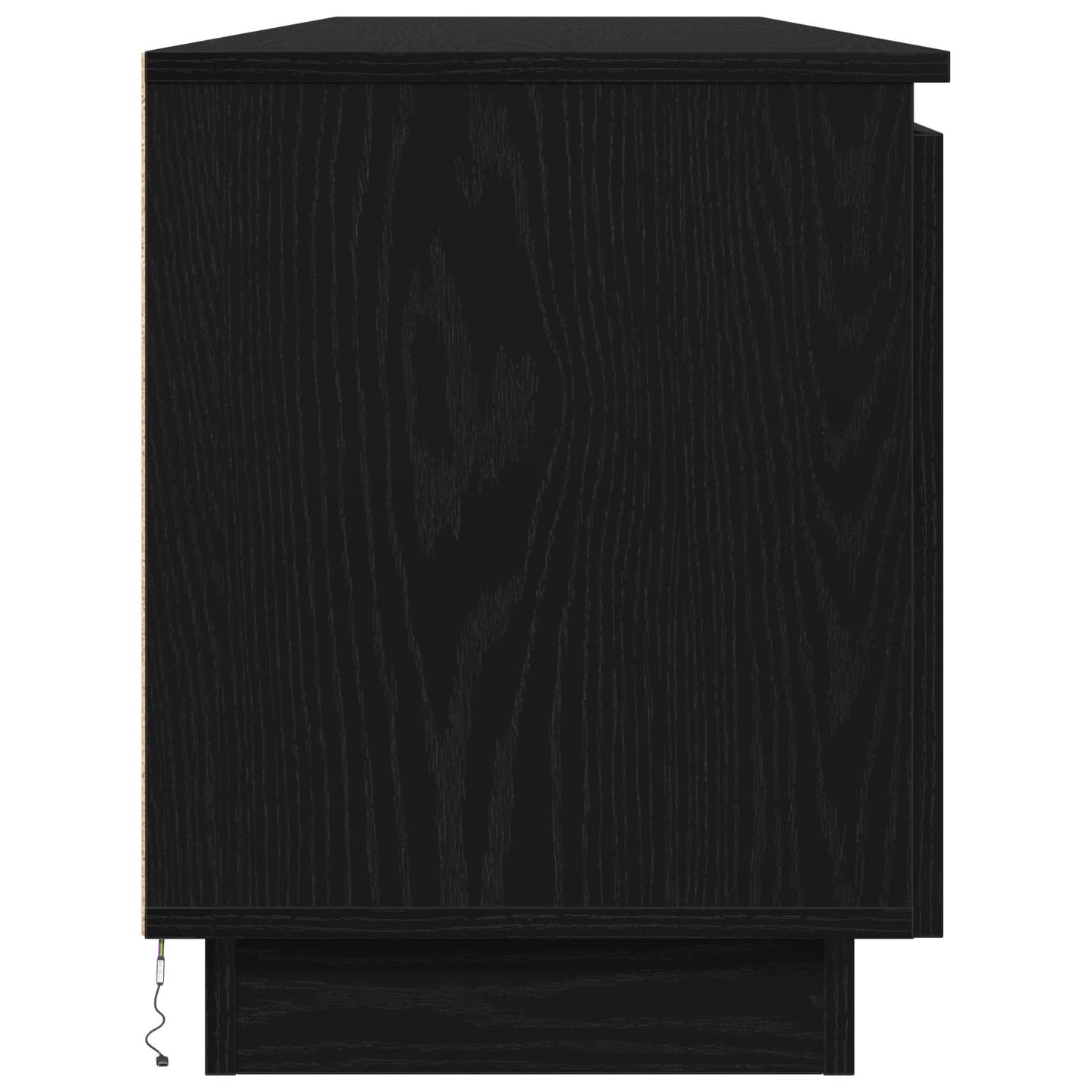 vidaXL Ντουλάπι TV Μαύρη Οξυά 180 x 38 x 49 εκ Επεξεργασμένο ξύλο