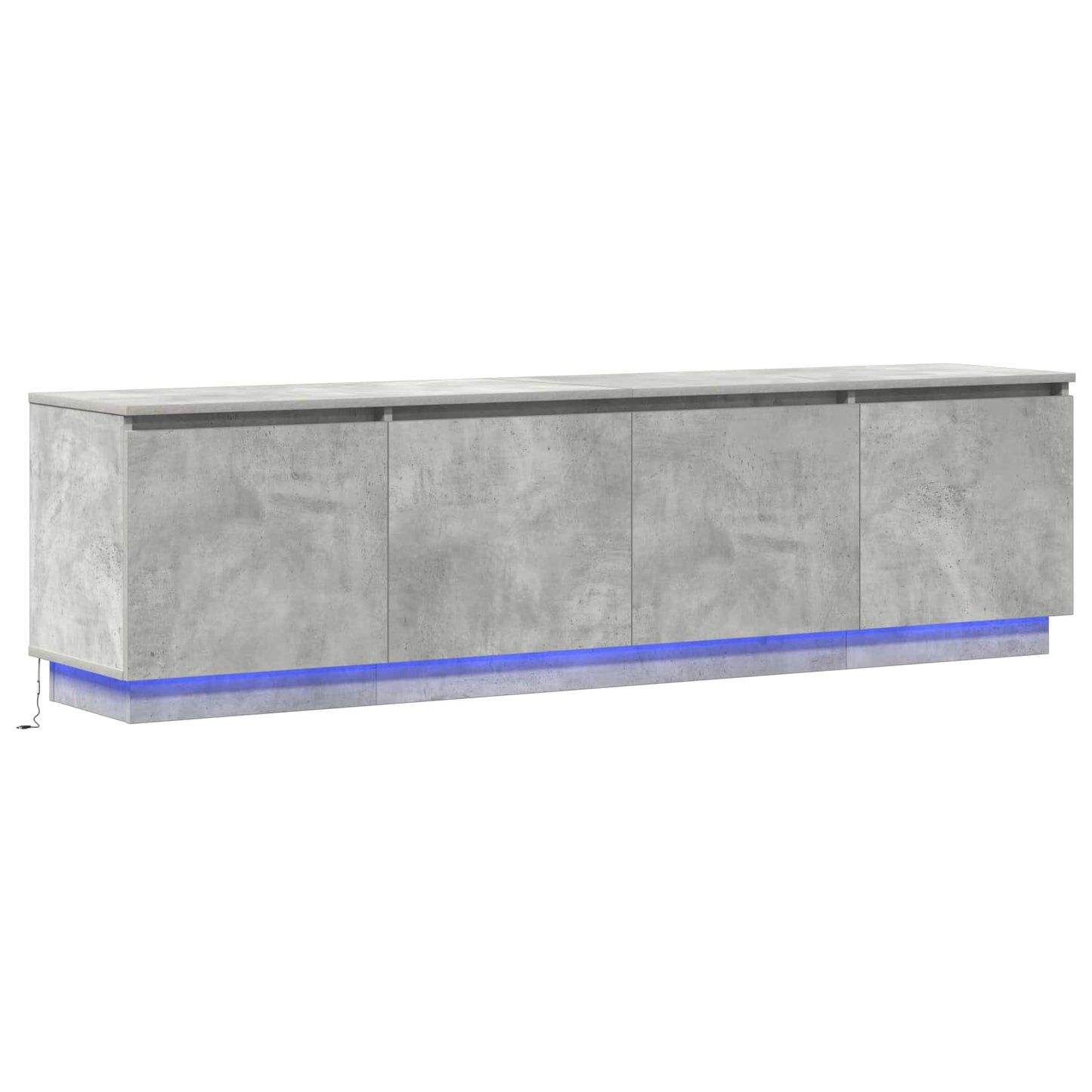 vidaXL Ντουλάπι TV 180 x 38 x 49 εκ Σκυρόδεμα Γκρι Επεξεργασμένο Ξύλο