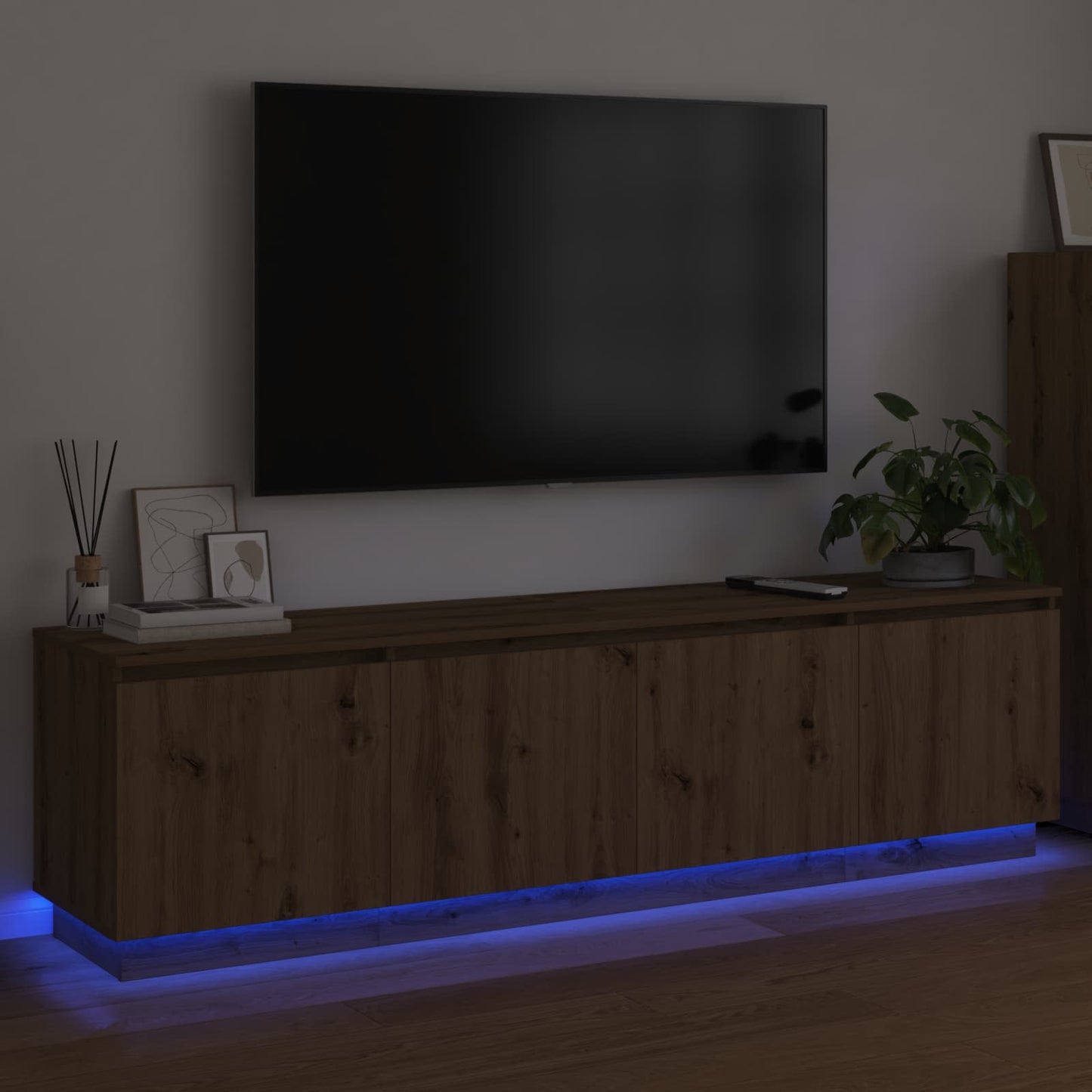 vidaXL Ντουλάπι TV 180 x 38 x 49 εκ Artisan Oak Επεξεργασμένο Ξύλο