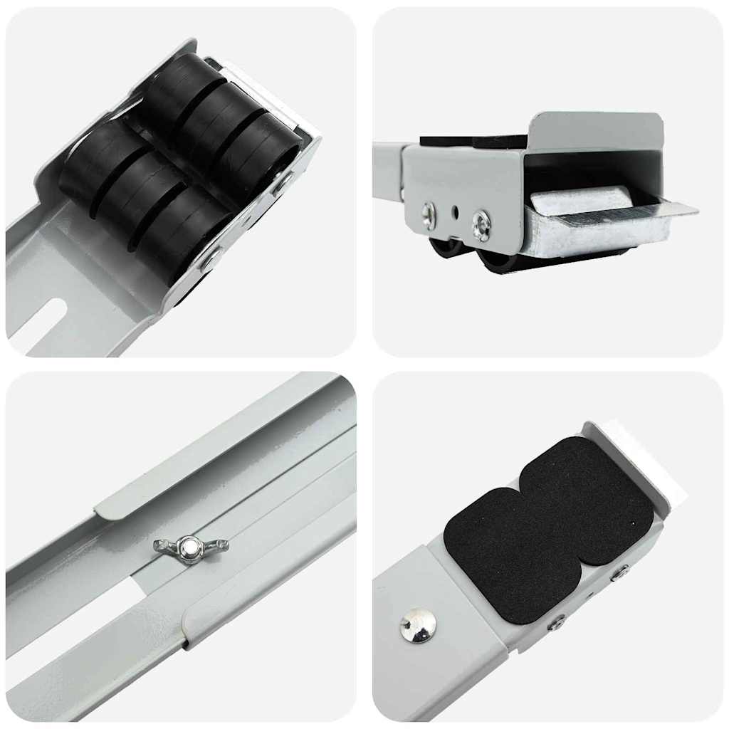 vidaXL Βάση Πλυντηρίου με Ρόδες 2 τεμάχια Μήκος 46-71 cm 300 kg