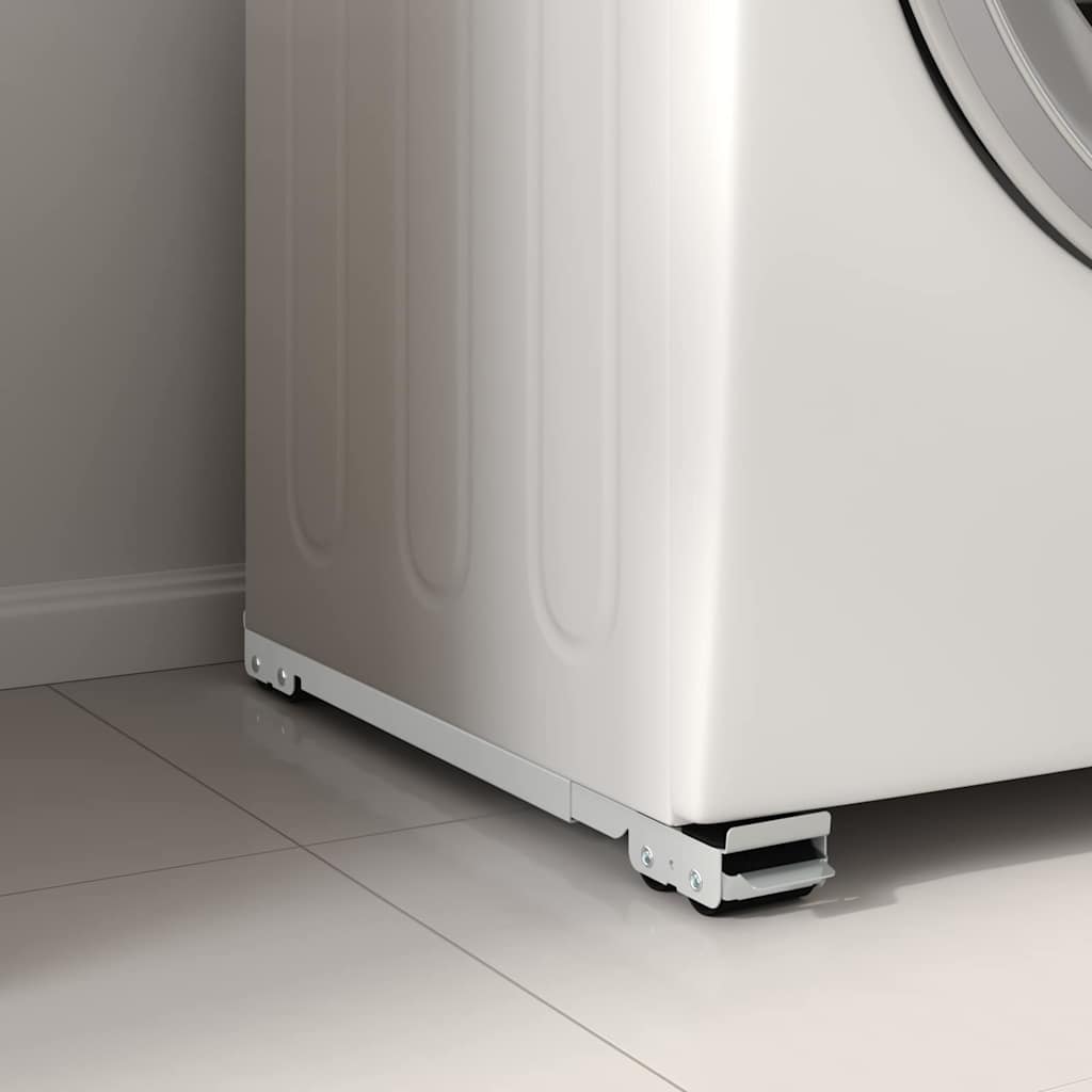 vidaXL Βάση Πλυντηρίου με Ρόδες 2 τεμάχια Μήκος 46-71 cm 300 kg